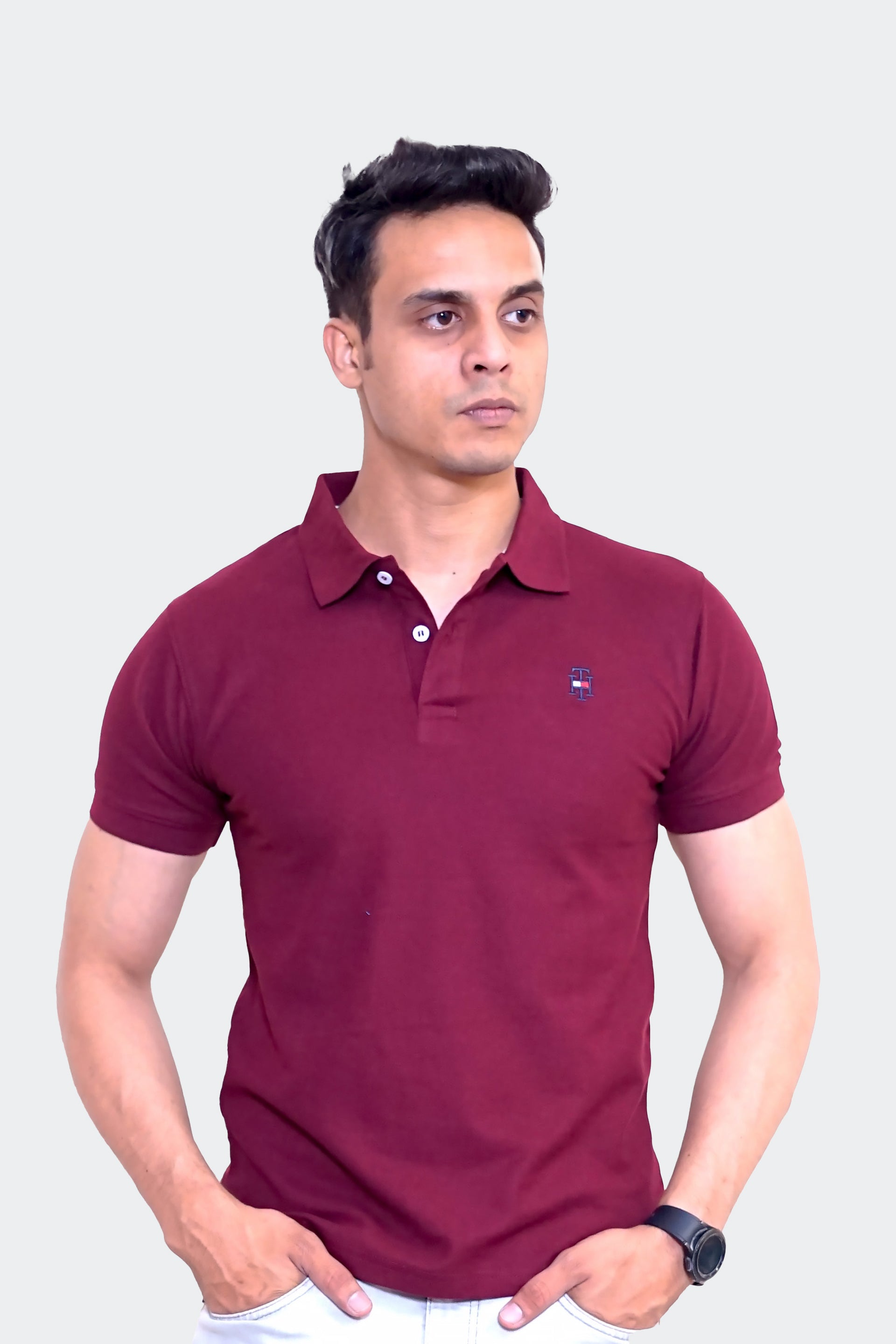 Tommȳ Hilfigër  Polo Shirt- Maroon