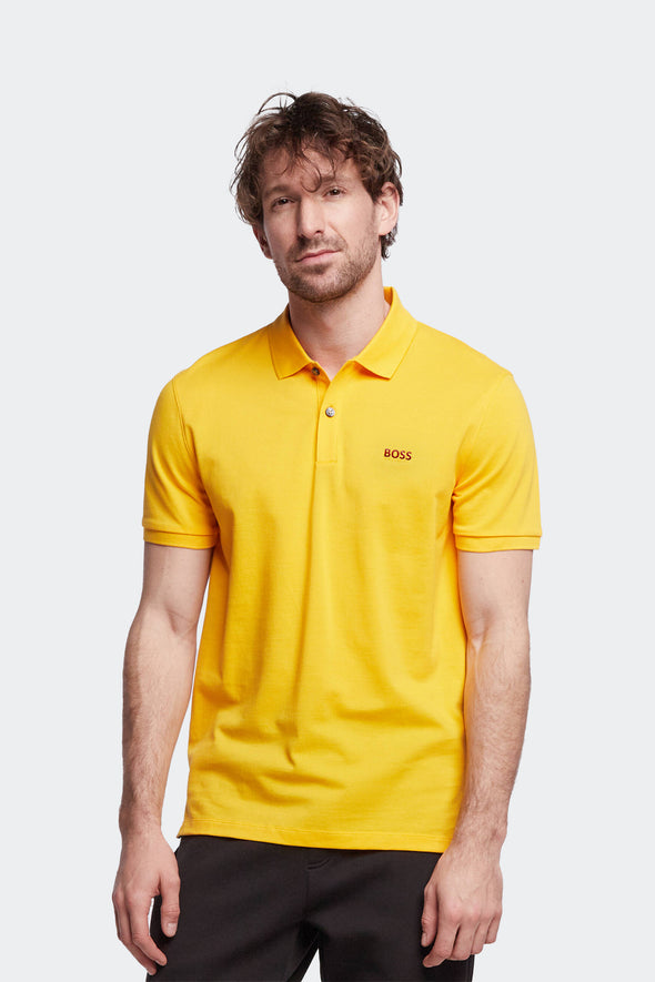 Böss Golden Rod Cotton  Polo Shirt- Yellow