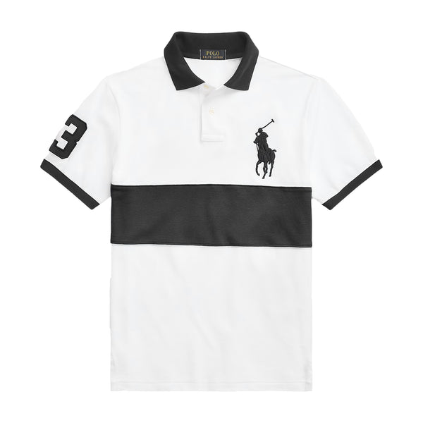 Big Pony Mesh Polo Shirt-White