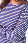 Stripe Pyjama Pant-Blue