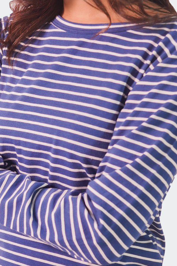 Stripe Pyjama Pant-Blue