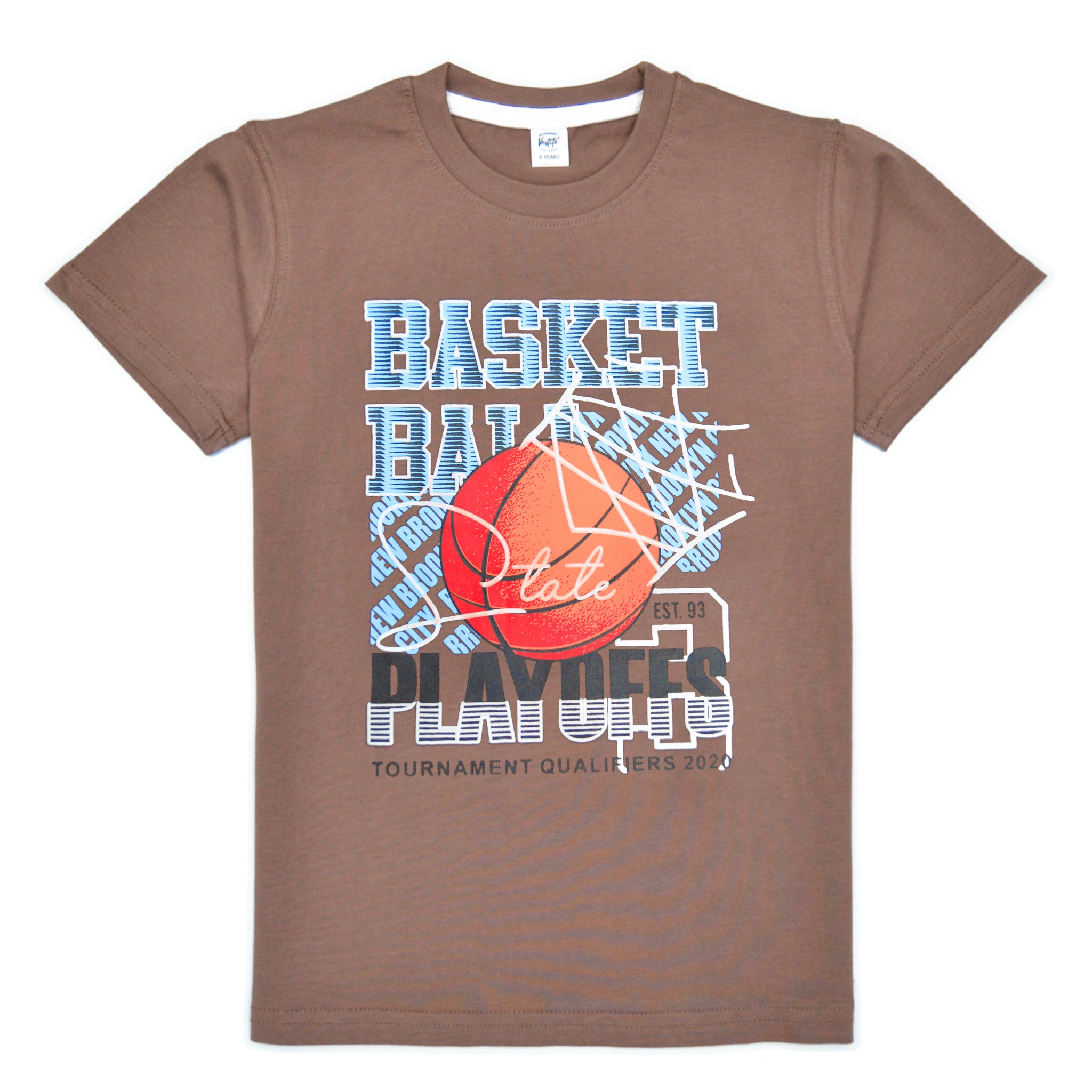Basket-Ball T-Shirt- Brown