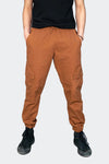 Slim Fit Cargo trousers-Burnt Orange
