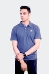 Trefoilo Essentials Polo Tee- Dark Grey