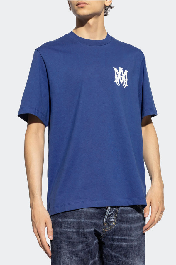 AMIRI logo-print Cotton T-Shirt - Navy Blue