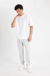 Fleece Trousers For Mens ( White )