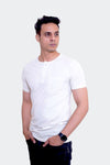 Henleȳ T-shirt- Cream