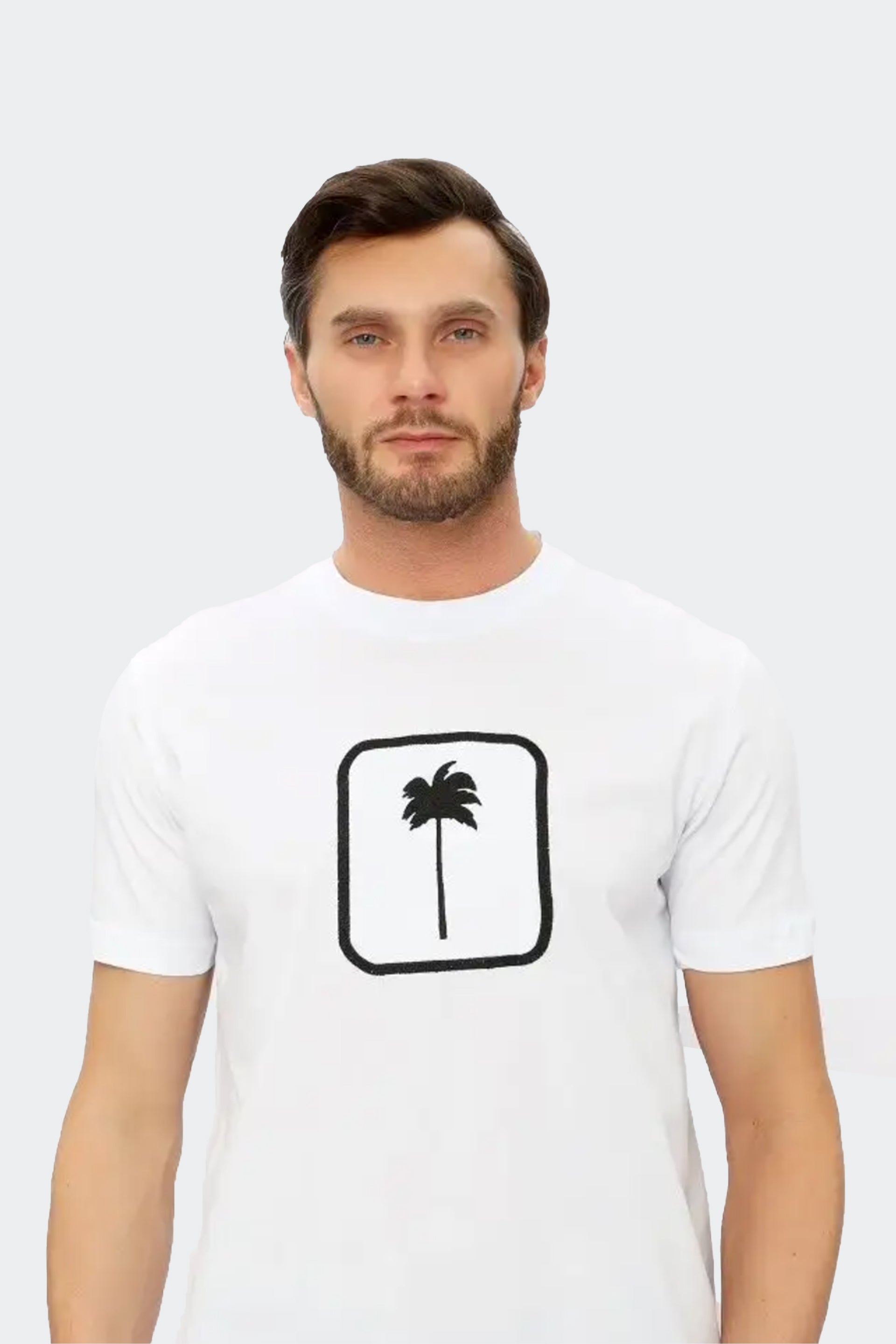 Paļm Tree T-Shirt-White