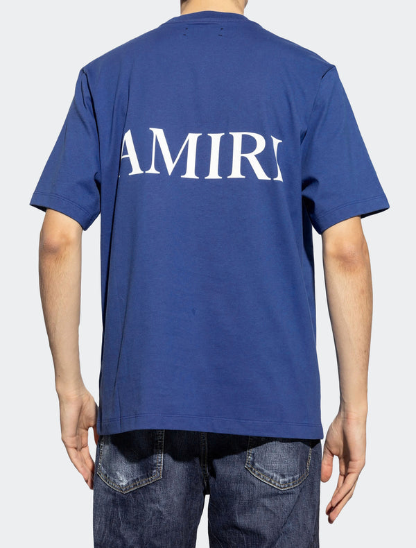 AMIRI logo-print Cotton T-Shirt - Navy Blue