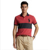 Big Pony Mesh Polo Shirt-Red