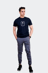 Slim Fit Cargo trousers-Grey
