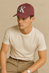 Cotton Twill Cap- Maroon