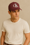 Cotton Twill Cap- Maroon