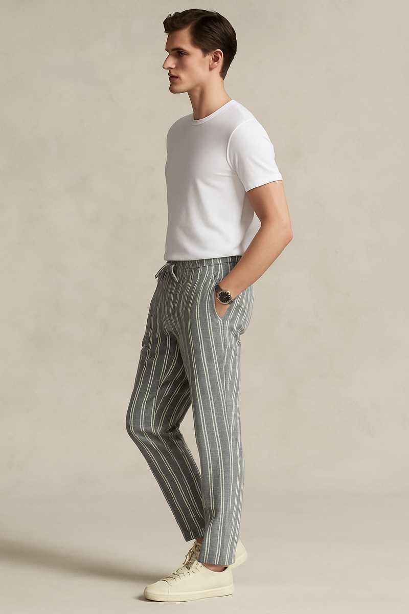 Men's Cotton Trouser- Light Grey
