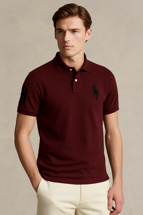 Giordano Polo Shirt-Maroon