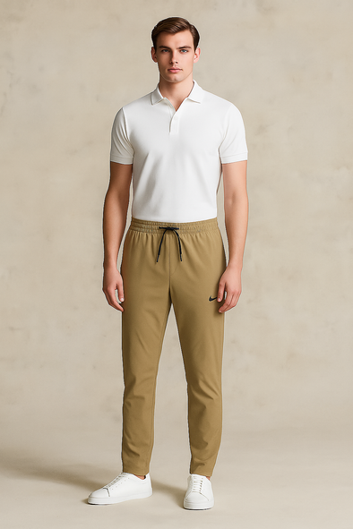 Men's Dri-Fit Polyester Trouser-Beige