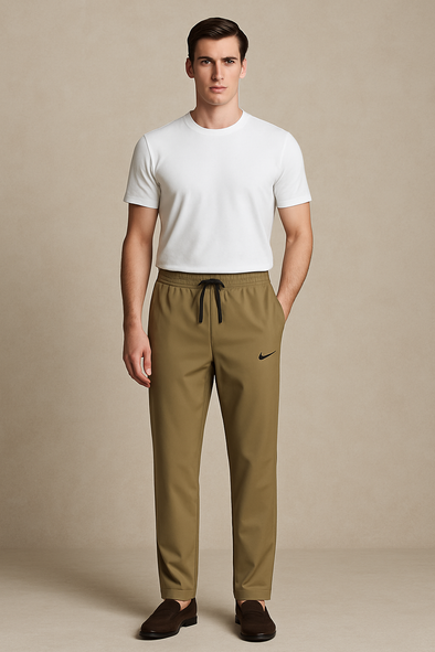 Men's Dri-Fit Polyester Trouser-Brown