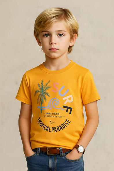 SURF Tropical Paradise T-Shirt- Orange