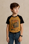 Kaiwaa Printed T-shirt- Mustard & Black