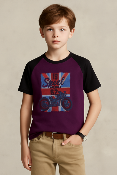 Speed Racer 62 T-Shirt- Purple & Black