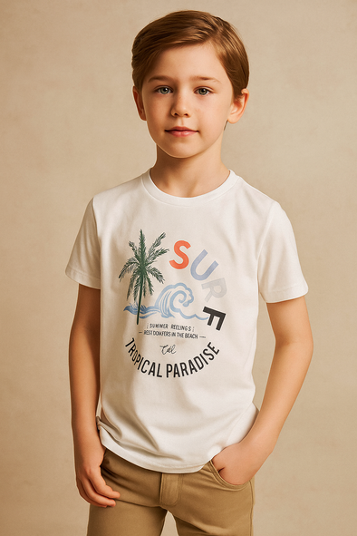 SURF Tropical Paradise T-Shirt- White