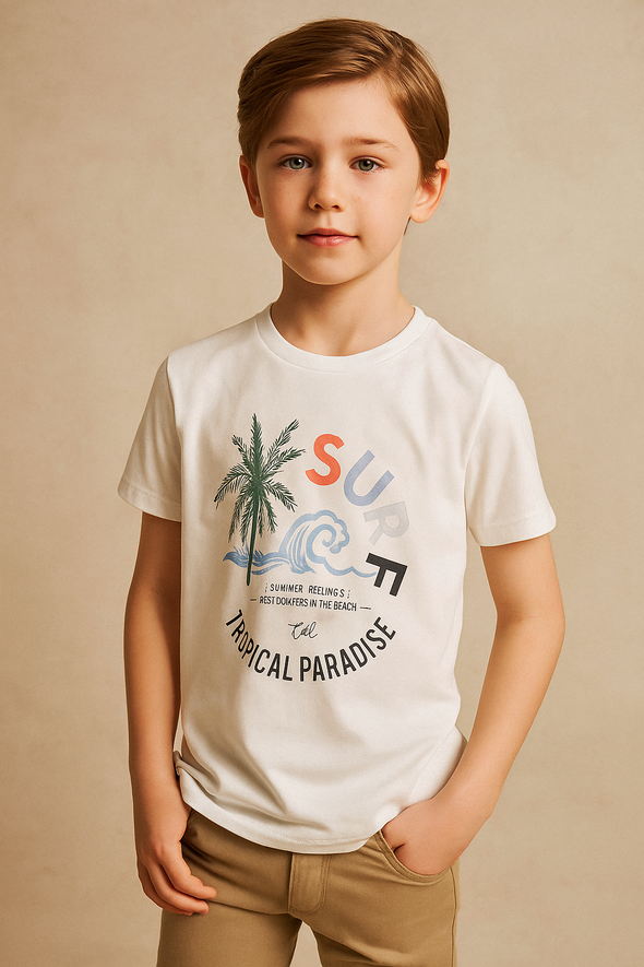 SURF Tropical Paradise T-Shirt- White