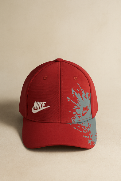 Nikë Branded Trucker Cap- Red