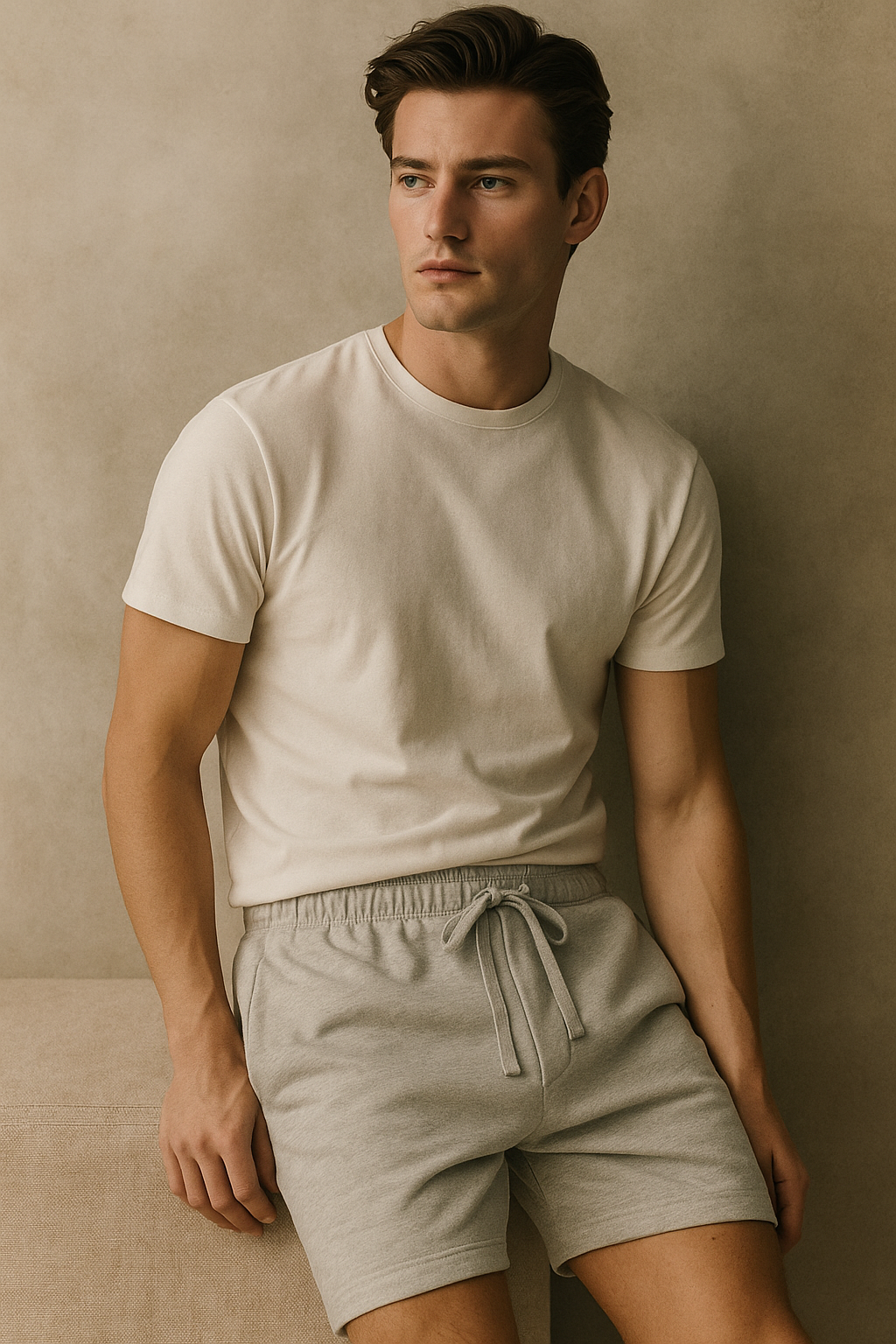 Reed Shorts-Light Grey