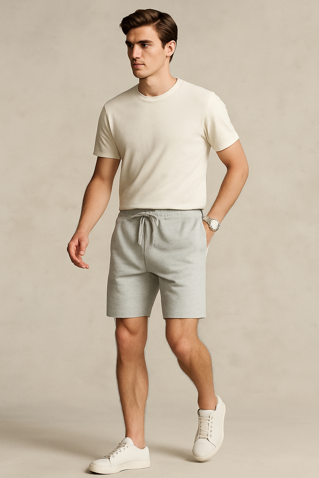 Reed Shorts-Light Grey
