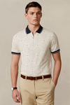 PŌLKA Dot Polo Shirt-Blue