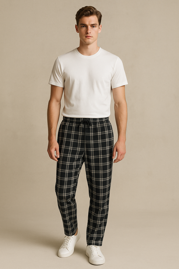 Men's Cotton Trouser- Black