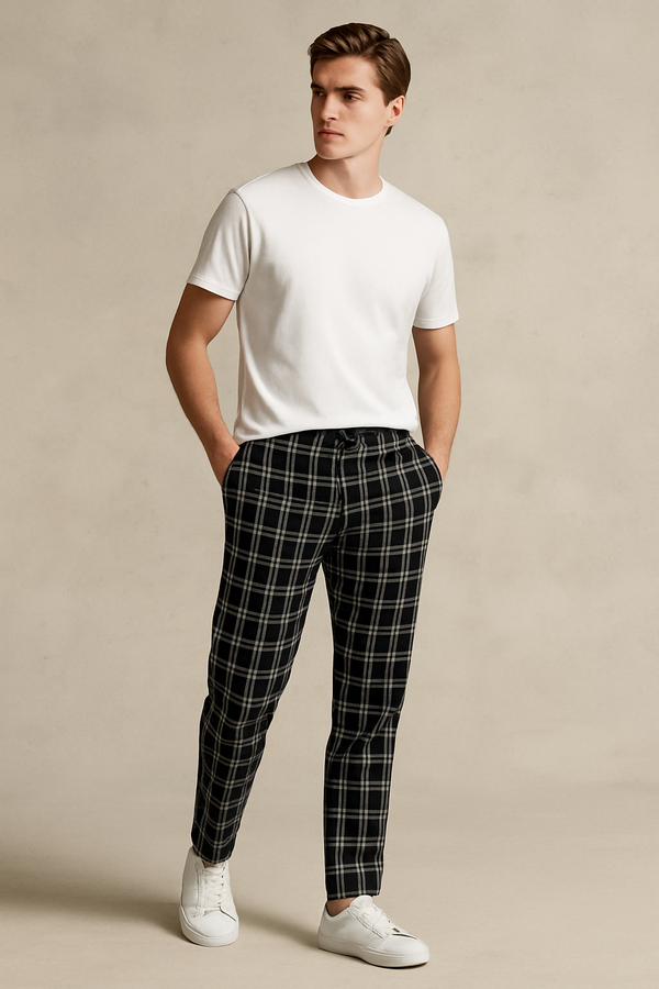 Men's Cotton Trouser- Black