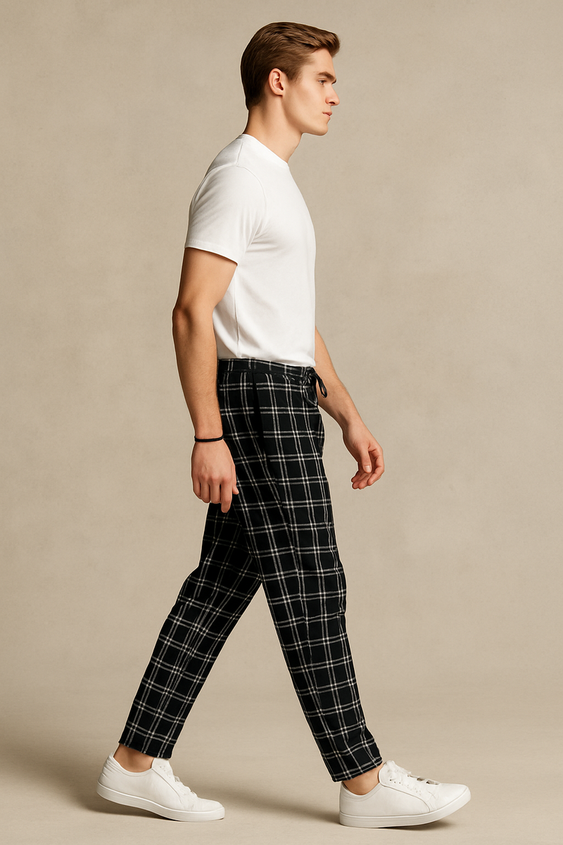 Men's Cotton Trouser- Black