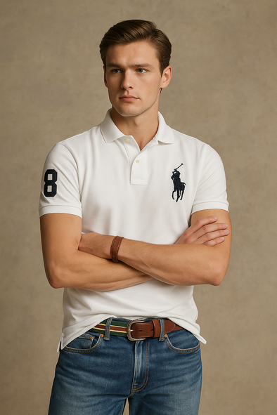 Ḡiordano Polo Shirt-White