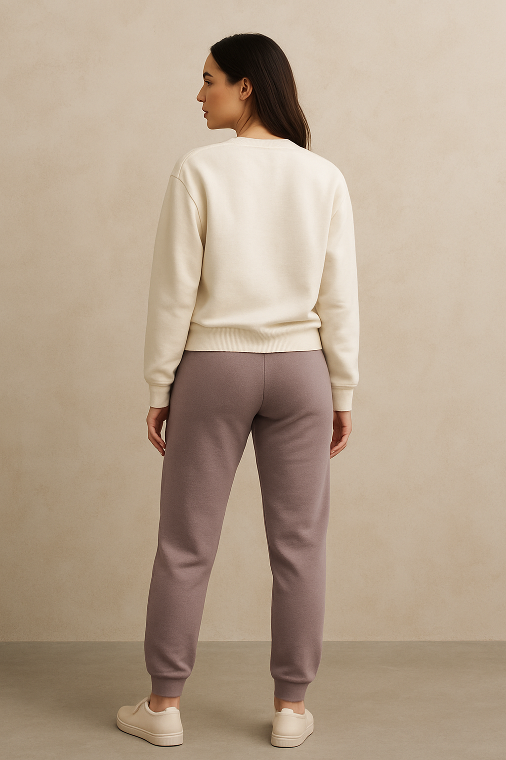 Fleece Trousers for Women's- Sand Beige