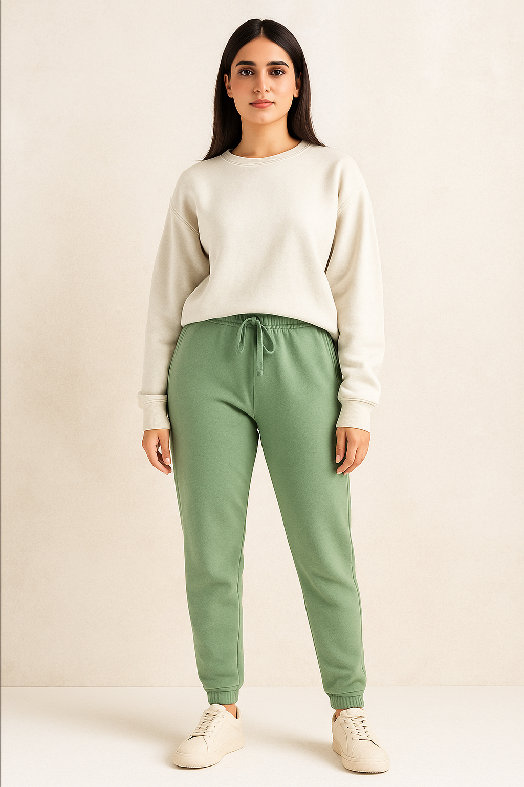 Fleece Trousers for Women's- Sea Green