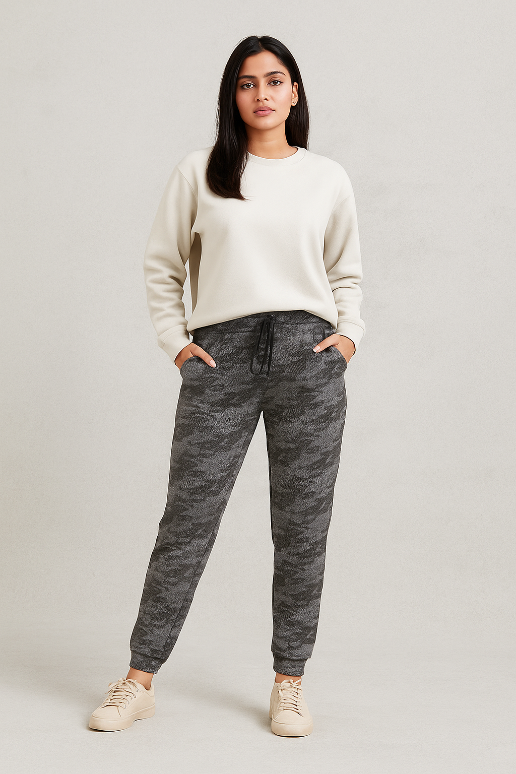 Fleece Trousers for Women's- Snake Grey