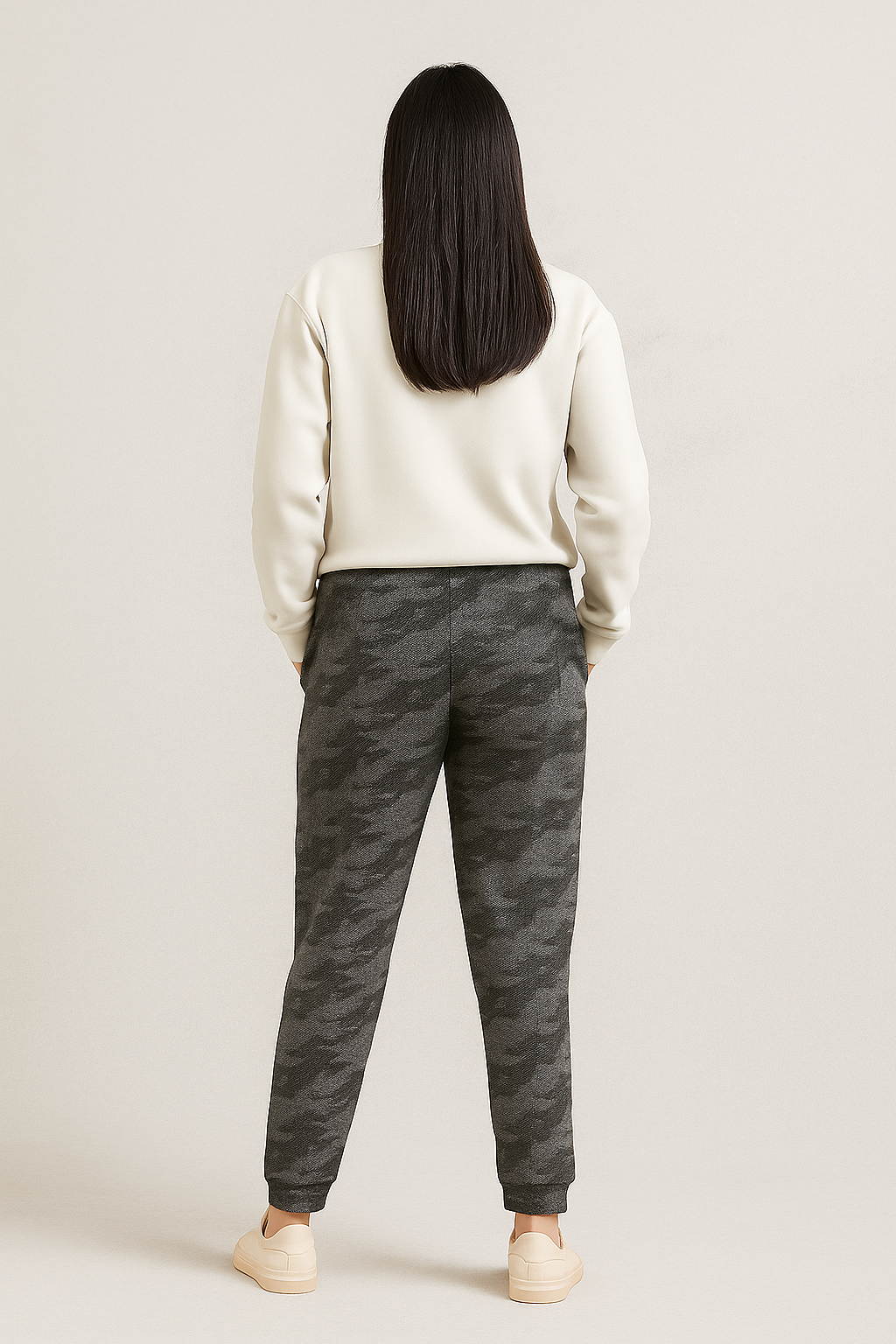 Fleece Trousers for Women's- Snake Grey