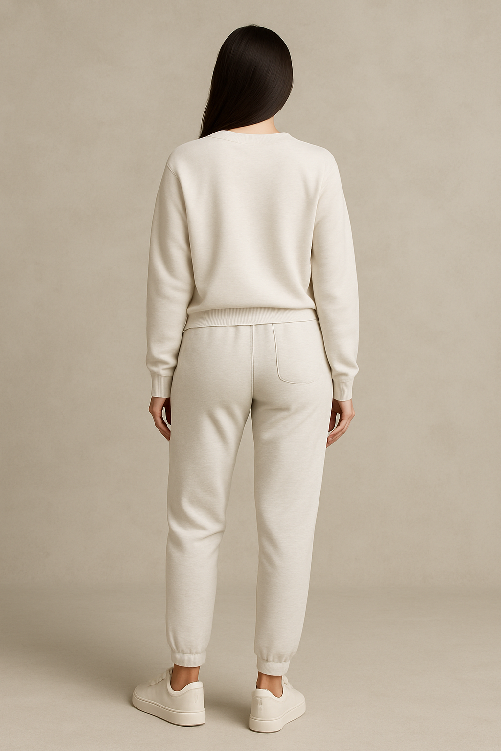 Fleece Trousers for Women's-White Heather