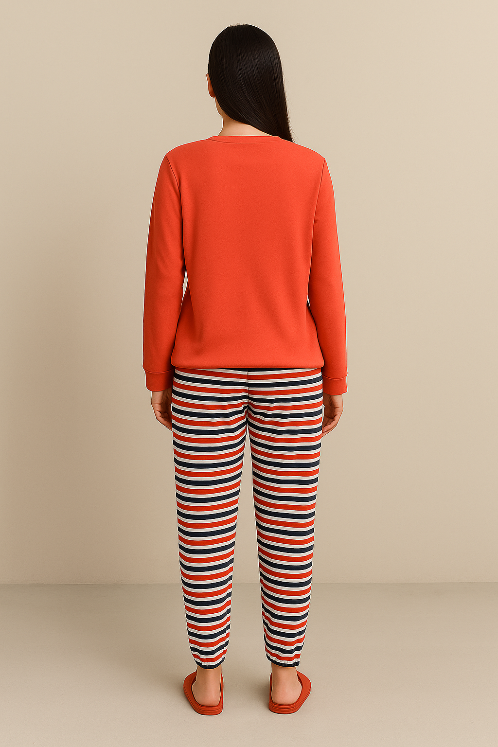 Stripe Pyjama Pant- Red & Black