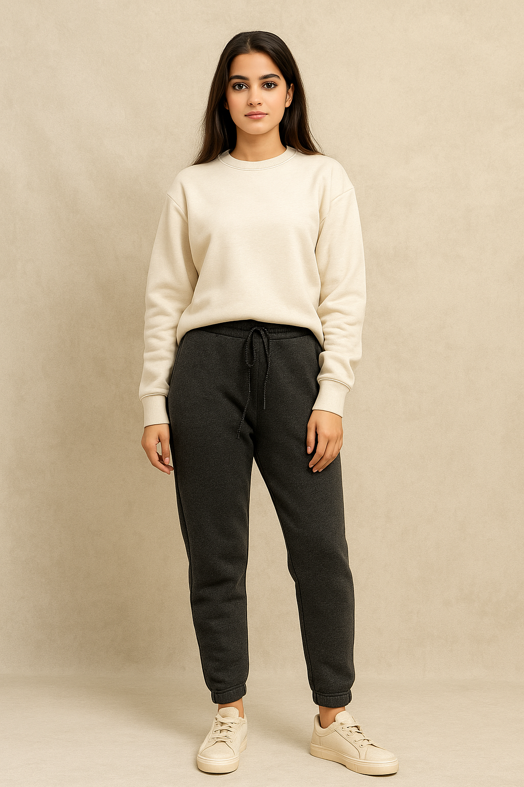 Fleece Trousers for Women's- Black Heather