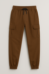 Slim Fit Cargo trousers- Dark Brown