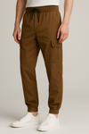 Slim Fit Cargo trousers- Dark Brown