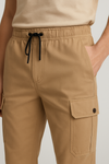 Slim Fit Cargo trousers- Beige