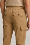 Slim Fit Cargo trousers- Beige