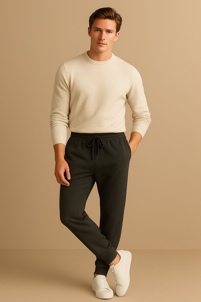 Winter Fleece Trouser for Men - Black Heather