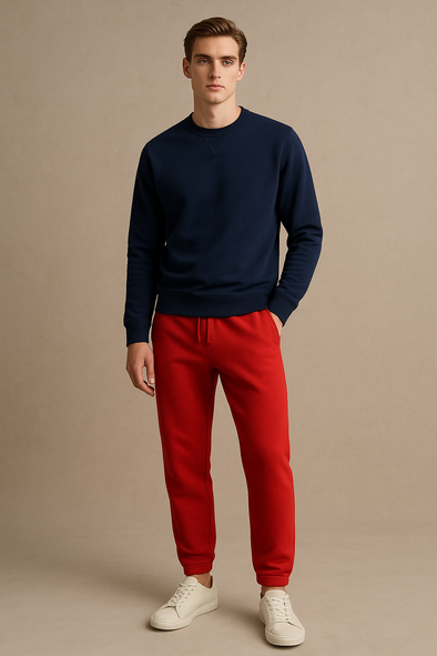 Winter Fleece Trouser for Men - Red