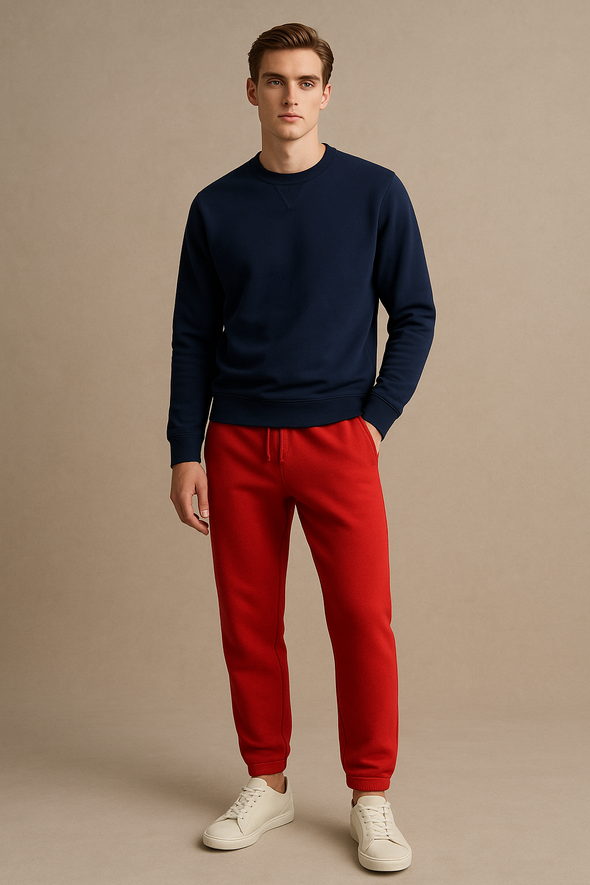 Winter Fleece Trouser for Men - Red
