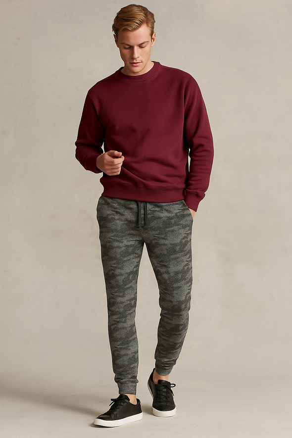 Winter Fleece Trouser for Men - Snake Grey