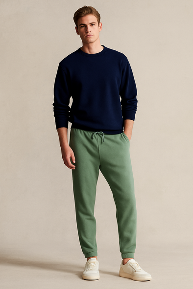Winter Fleece Trouser for Men - Sea Green
